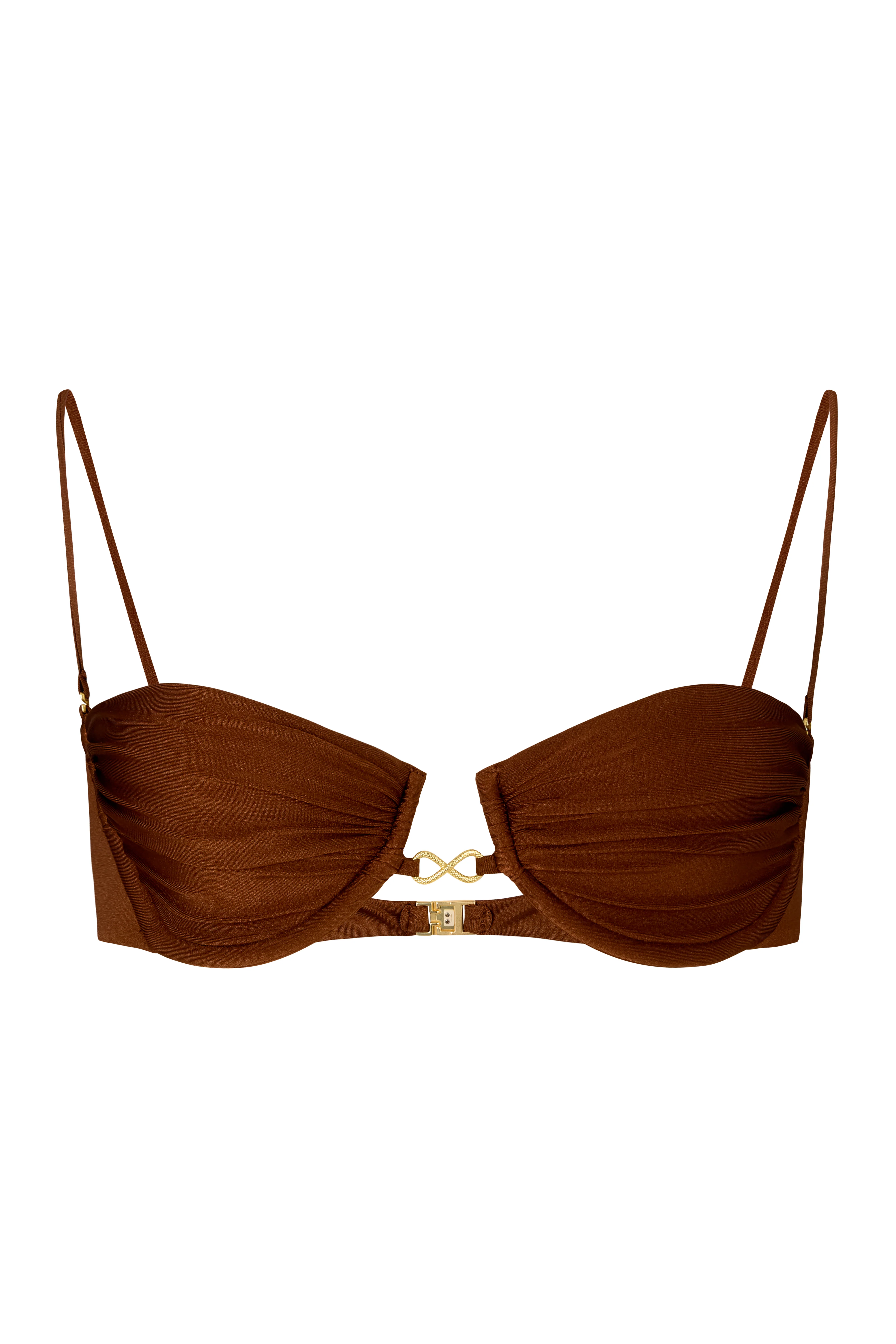 CAMELIA Chocolate Fondant - Balconette Bikini Top - Image 5
