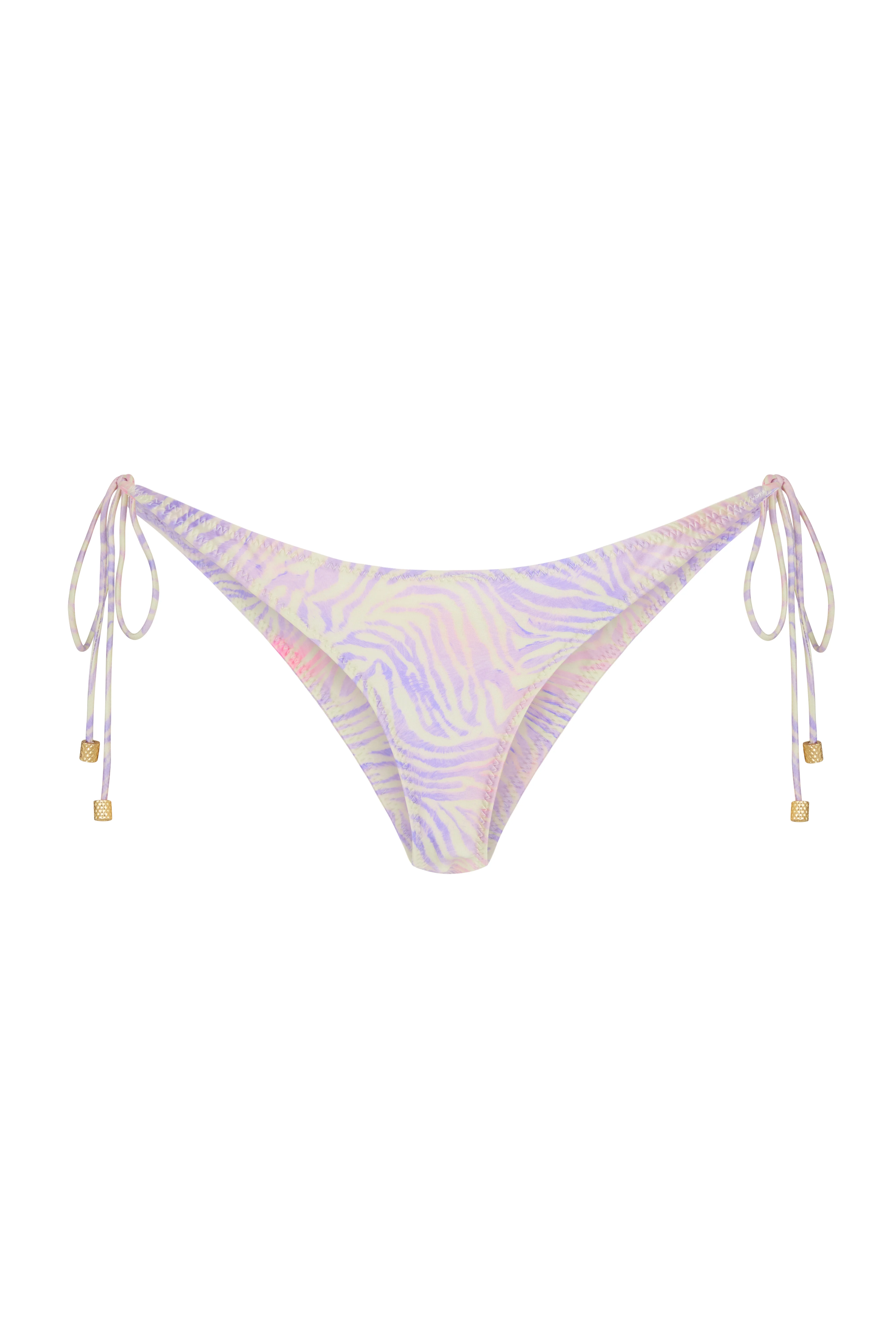 EBONI Zebra Haze - Tie Side Bikini Bottoms - Image 2