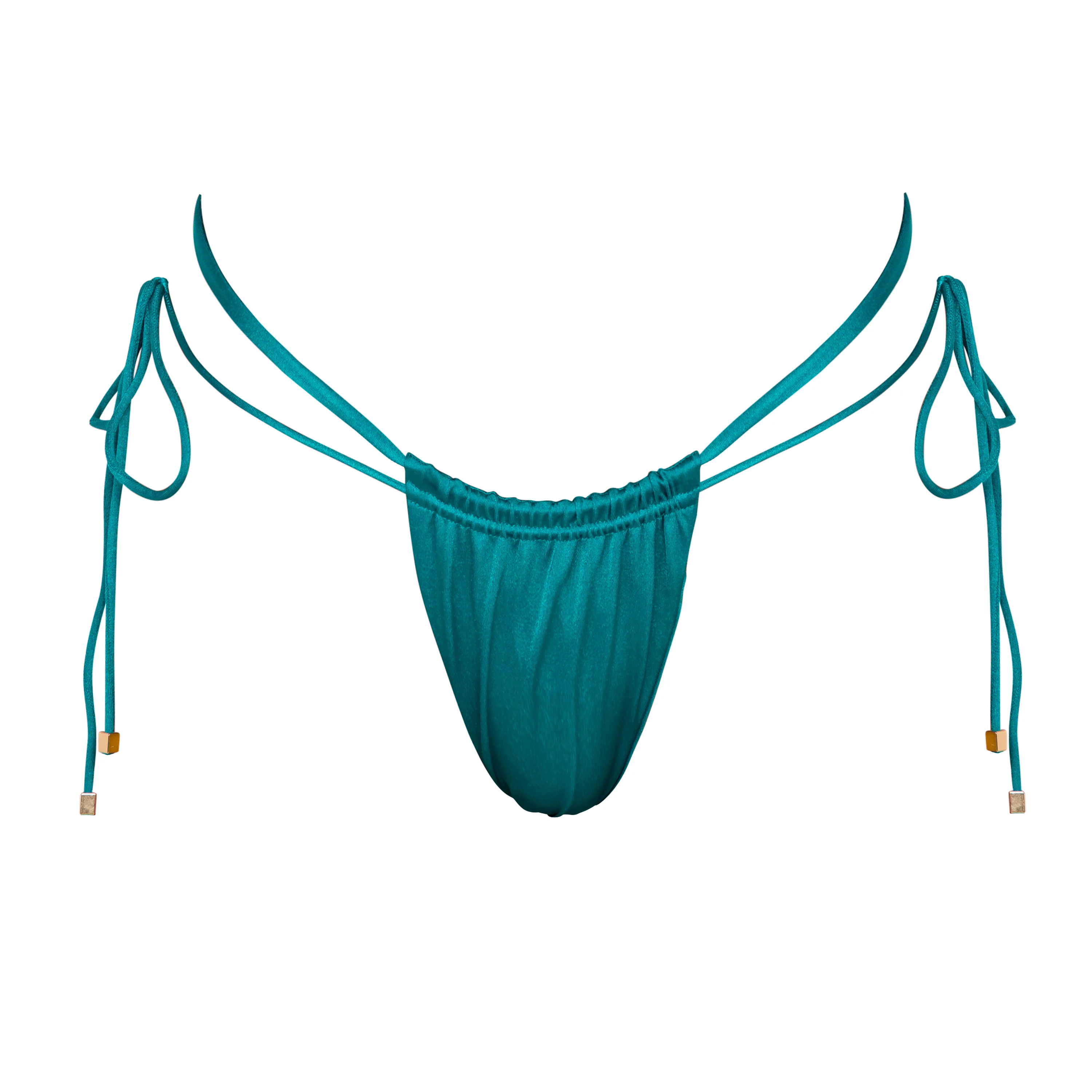 FARRAH Blue Fondale - Tie Side Bikini Bottoms - Image 4