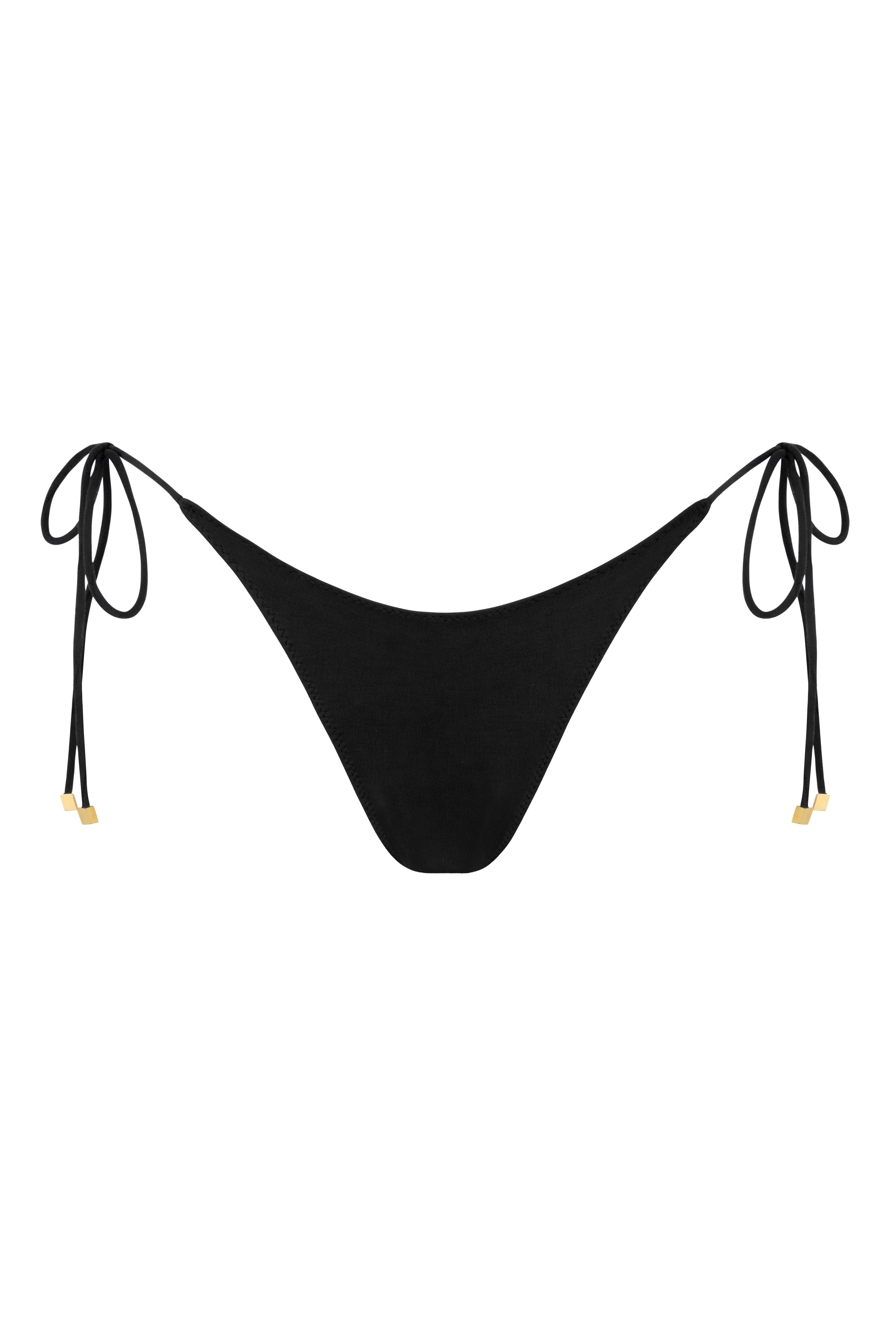 FREYA Nero Matte - Tie-Side Bikini Bottoms - Image 5