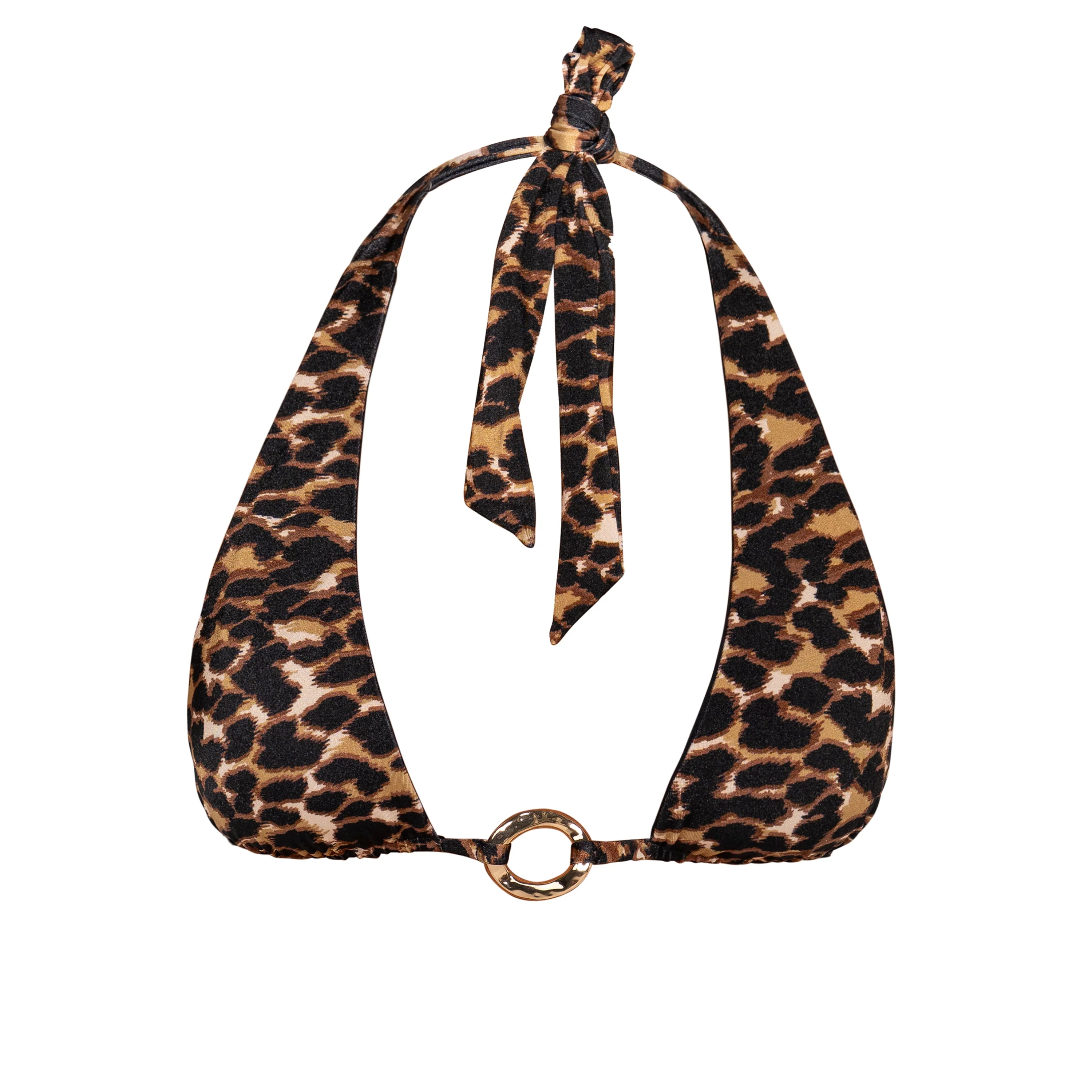 RYAN Leopard Luxe - Halter Bikini Top - Image 5