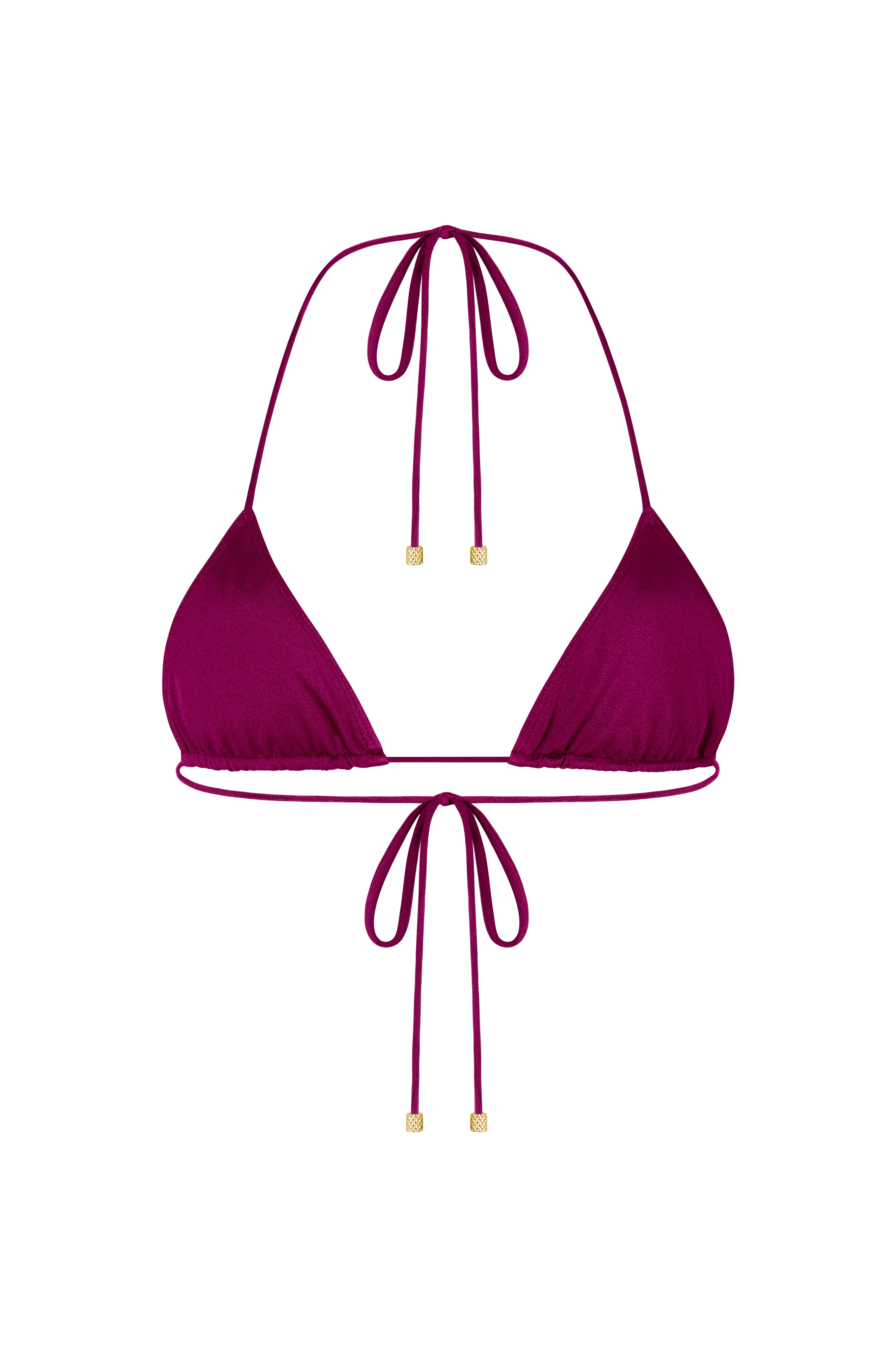 STELLA Plum Caspia - Mini Triangle Bikini Top - Image 4